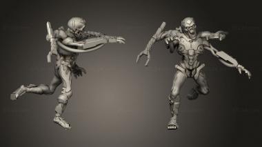 Military figurines cybermorph 3d model