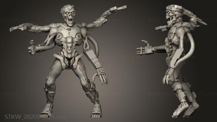 Military figurines (cybermorph, STKW_28209) 3D models for cnc