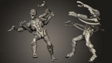 Military figurines cybermorph 3d model