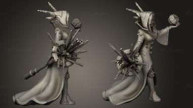 Military figurines jaina the nano wizard 3d model