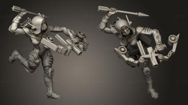 Military figurines lin the sonic shooter 3d model