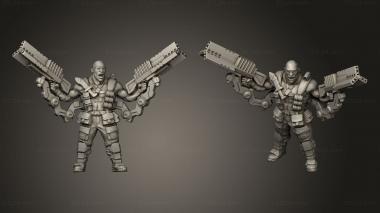 Military figurines Major Bob Parker 3d model