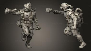 Military figurines mortimer eriksson 3d model