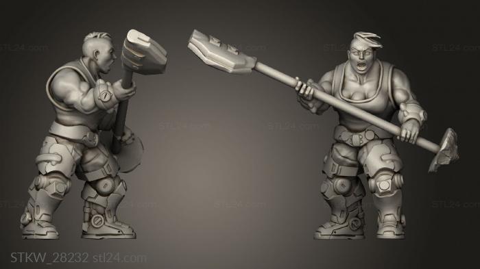 Military figurines (troitsa, STKW_28232) 3D models for cnc