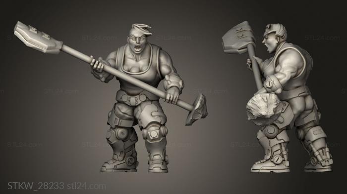 Military figurines (troitsa, STKW_28233) 3D models for cnc
