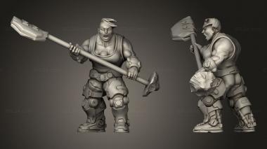 Military figurines troitsa 3d model