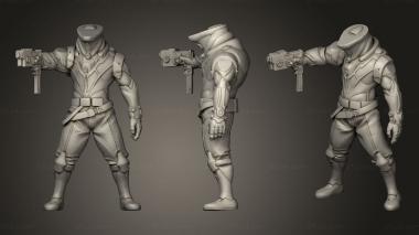 Military figurines tubarao 3d model
