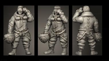 Military figurines val the iceman stratos 3d model