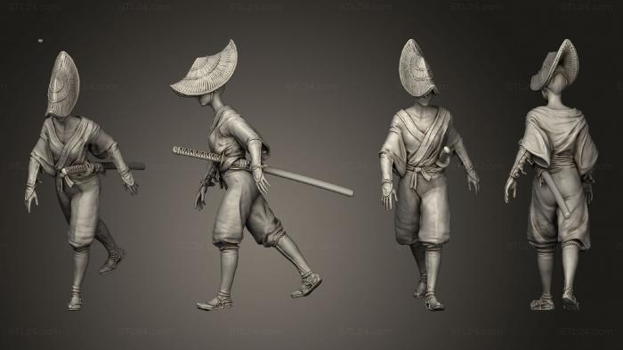 Military figurines (Arquebusier Walk Full Sup, STKW_2824) 3D models for cnc