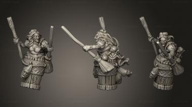 Military figurines BABA Yaga Flying FLY 3d model
