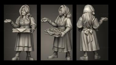 Military figurines BRETZEL LADY 3d model