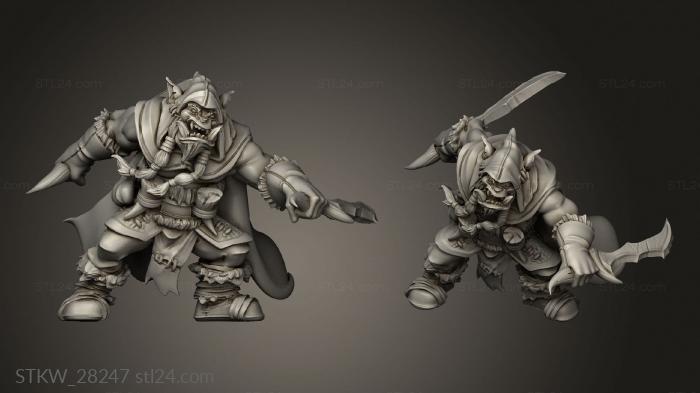 Military figurines (bugbear hunter, STKW_28247) 3D models for cnc