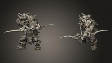 Military figurines bugbear hunter 3d model