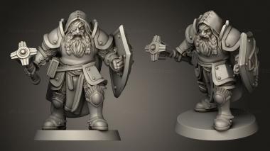 Military figurines DWARF CLERIC SEPT 3d model