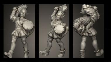 Military figurines ELF DRUMMER 3d model