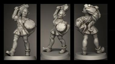 Military figurines ELF DRUMMER 3d model