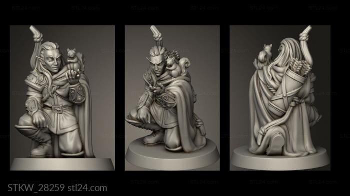 Military figurines (Elf RANGER, STKW_28259) 3D models for cnc