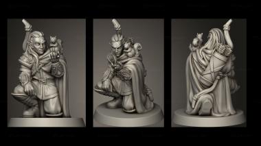 Military figurines Elf RANGER 3d model