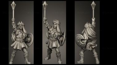 Military figurines ELF SELUNE SEPT CLERIC 3d model