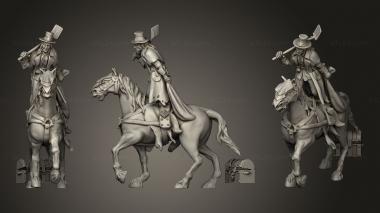 Military figurines From Chariot And Horses Chest 3d model