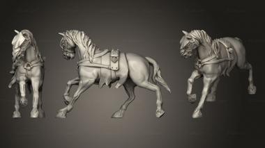 Military figurines from Chariot and Horses Horse Alive 3d model