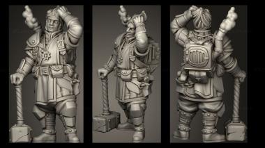 Military figurines HUMAN CLERIC SEPT 3d model