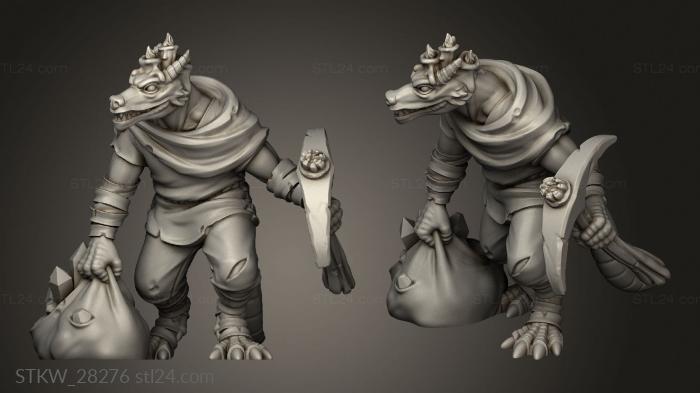 Military figurines (KOBOLD MINER, STKW_28276) 3D models for cnc