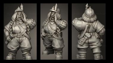 Military figurines MINE OVERSEER 3d model