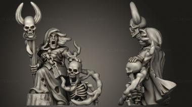 Military figurines necromancer 3d model
