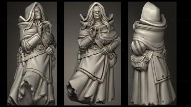 Military figurines OLD WOMAN CLERIC SEPT 3d model