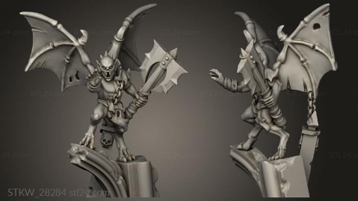 Military figurines (oldblood vampire, STKW_28284) 3D models for cnc