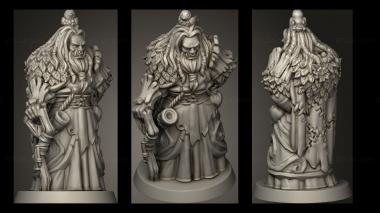 Military figurines ORC DRUID 3d model