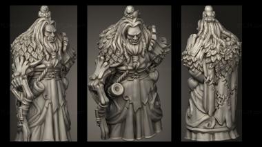 Military figurines ORC DRUID 3d model