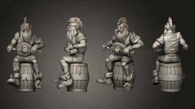 Military figurines Pirates musician 3d model