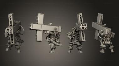 Military figurines arquebusier 07 3d model