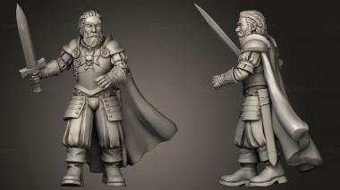 Military figurines Sir Ragnar 3d model