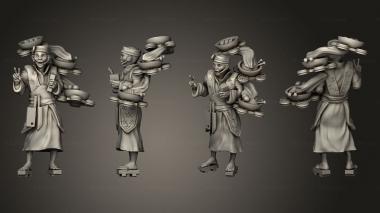 Military figurines sushi master howie le 3d model
