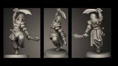 Military figurines SWORD DANCER 3d model