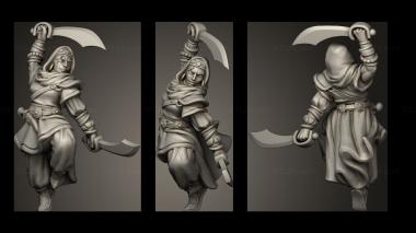 Military figurines SWORD DANCER 3d model