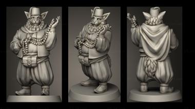 Military figurines TABAXI MERCHANT AUG 3d model