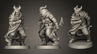 Military figurines TIEFLING ASSASSIN POISON 3d model