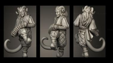 Military figurines TIEFLING CONCERTINA 3d model