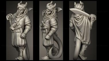 Military figurines TIEFLING MAMLUK 3d model