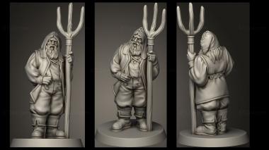 Military figurines VILLAGER MAN MAR 3d model
