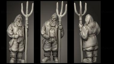 Military figurines VILLAGER MAN VVM MAR BASE 3d model