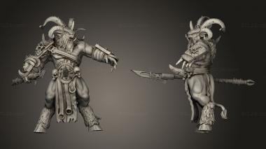 Military figurines chariot boar 3d model