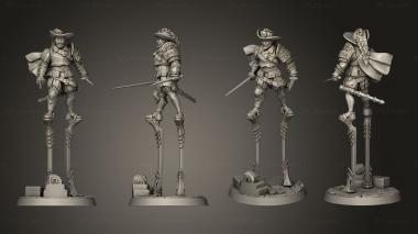 Military figurines chevalier batz 3d model