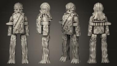 Military figurines chewbacca 3d model