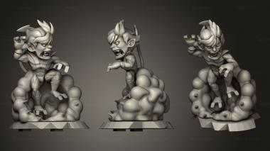 Military figurines Chibi Nightcaller Down 3d model