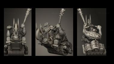 Military figurines Choppers Hot Boyz 3d model